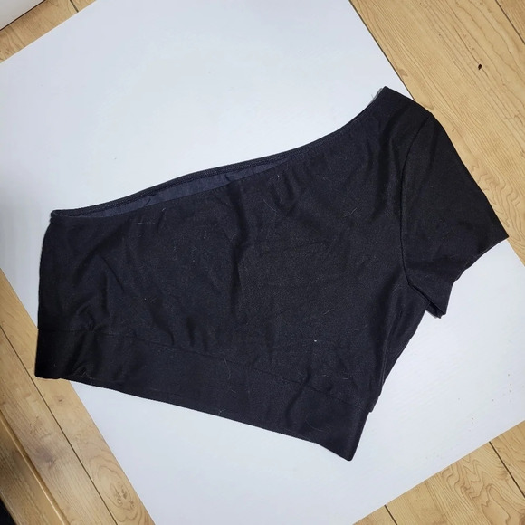 ❤️ 3 for $35 Victoria's Secret sport one shoulder short sleeve crop top medium - Picture 3 of 6
